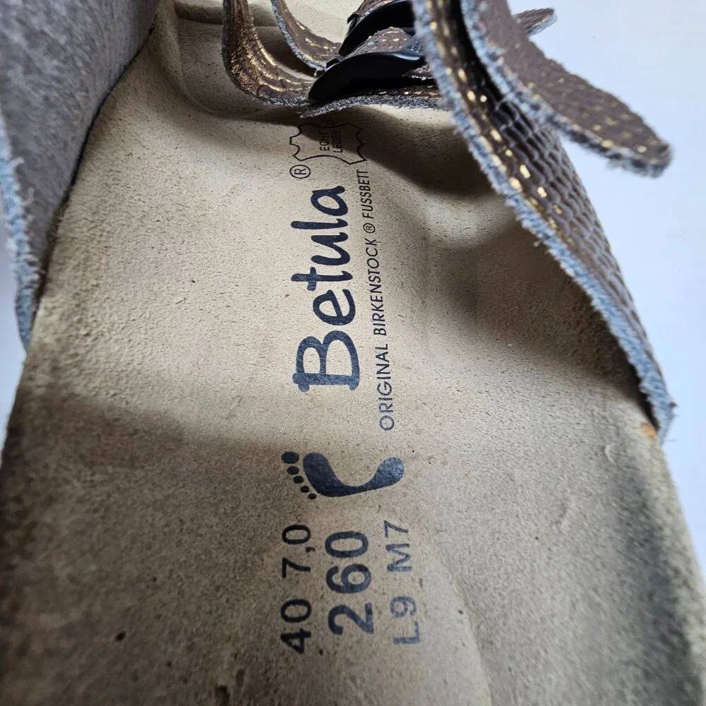 Birkenstock Women's Metallic Bronze Triple-strap Sandals